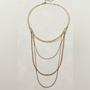 Stella & Dot Gold Layered Necklace